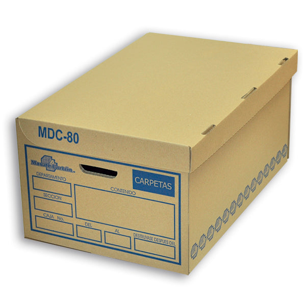 CAJA ARCHIVO CARPETAS 80